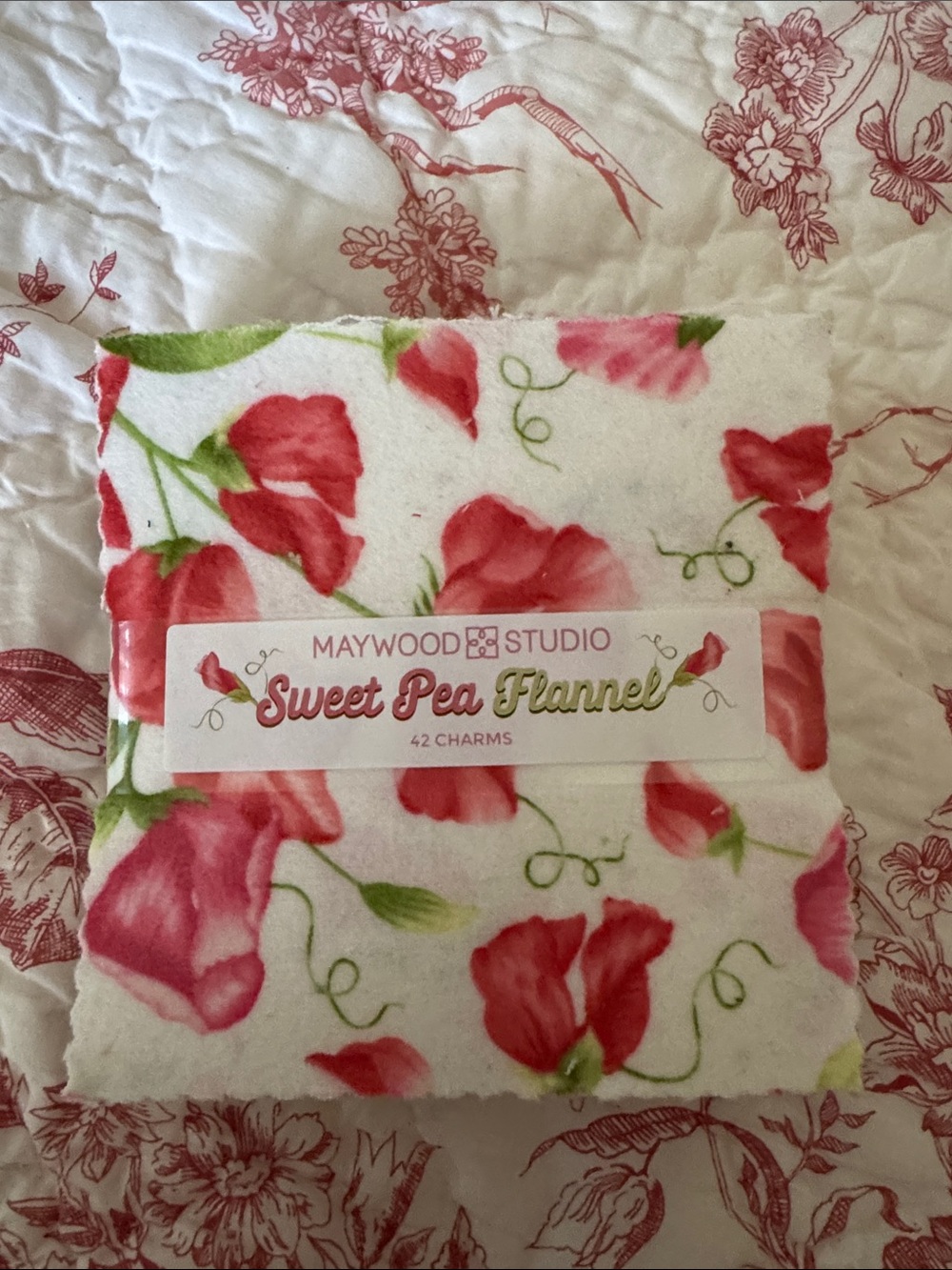 Maywood Studio Sweet Pea Flannel Throw - Pink Floral